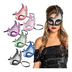 MASQUE VENISE FIAMMA 6 COULEURS ASSORTIES 