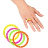 4 BAGUES NEONS