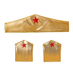 KIT SUPER HEROS FILLE BANDEAU + 2 MANCHETTES