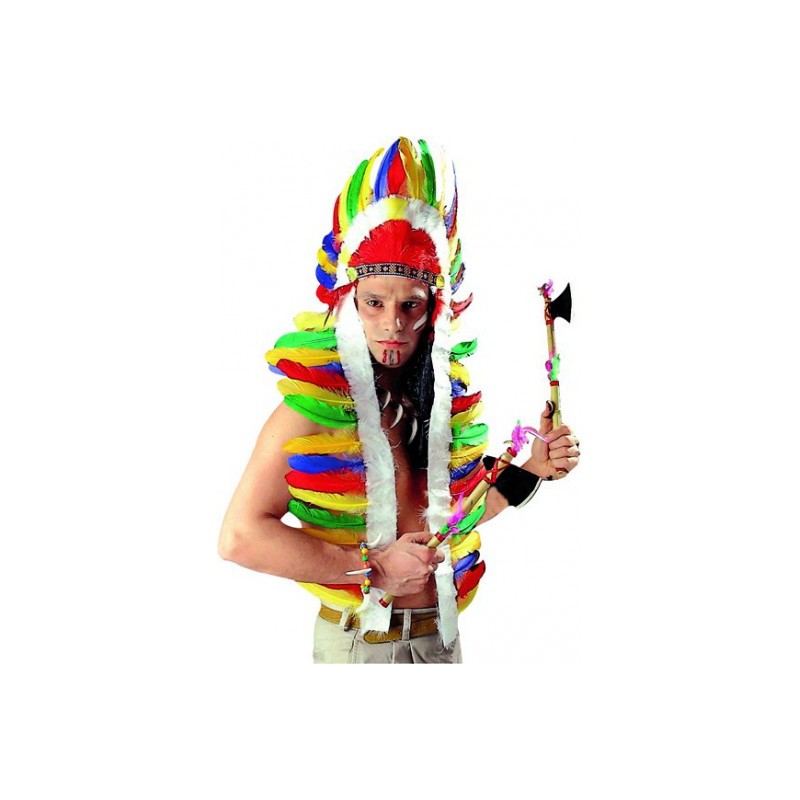 COIFFE CHEF INDIEN MULTICOLORE 160 CM COIFFE CHEF INDIEN MULTICOLORE 160 CM