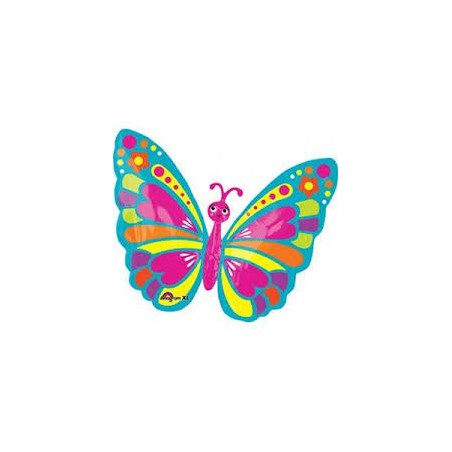 BALLON METALLIQUE PAPILLON 66 X 53 CM 