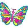 BALLON METALLIQUE PAPILLON 66 X 53 CM 