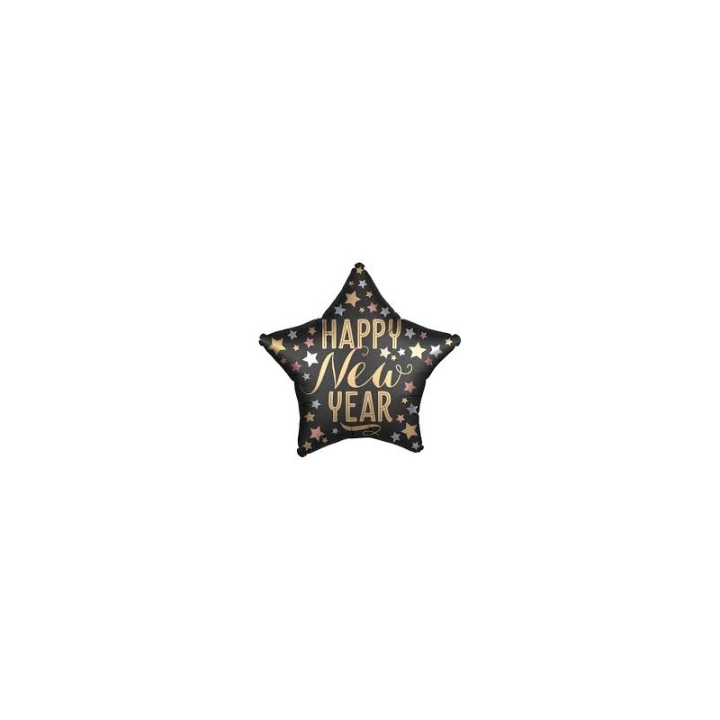 BALLON METALLIQUE ETOILE HAPPY NEW YEAR 48 CM BALLON METALLIQUE ETOILE HAPPY NEW YEAR 48 CM
