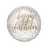 BALLON METALLIQUE ORBZ HAPPY BIRTHDAY 38 X 40 CM 