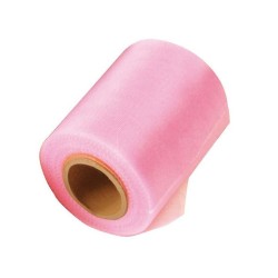 RUBAN TULLE ROSE 10 CM X 20 M 