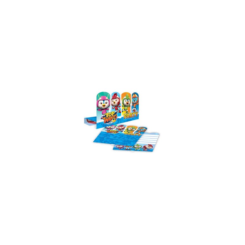 8 INVITATIONS TOP WING 
