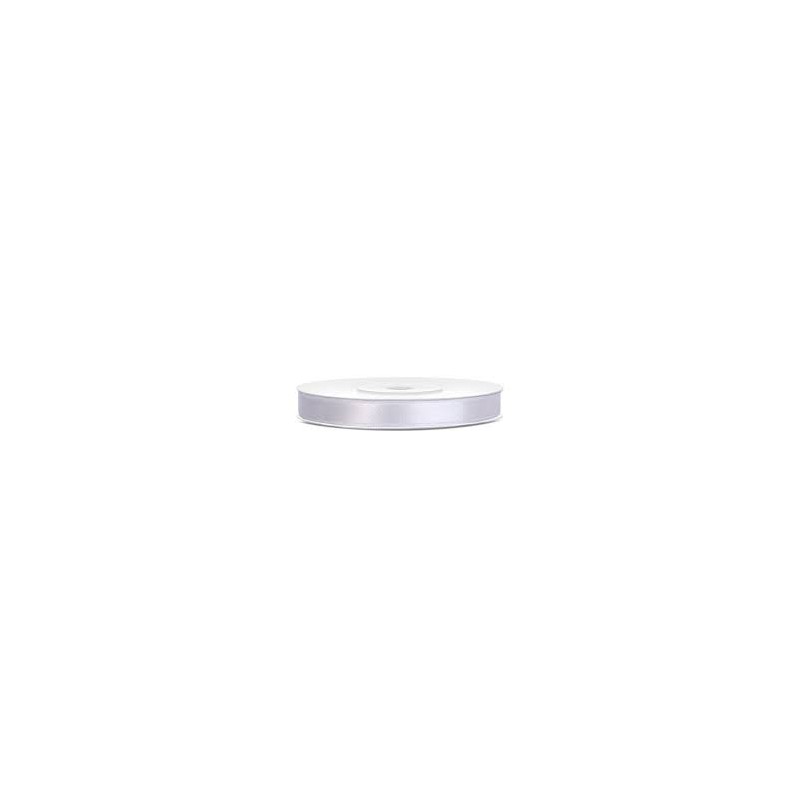 RUBAN SATIN BLANC 6 MM X 25 M RUBAN SATIN BLANC 6 MM X 25 M