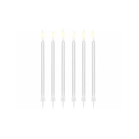 12 BOUGIES BLANCHES 14 CM 
