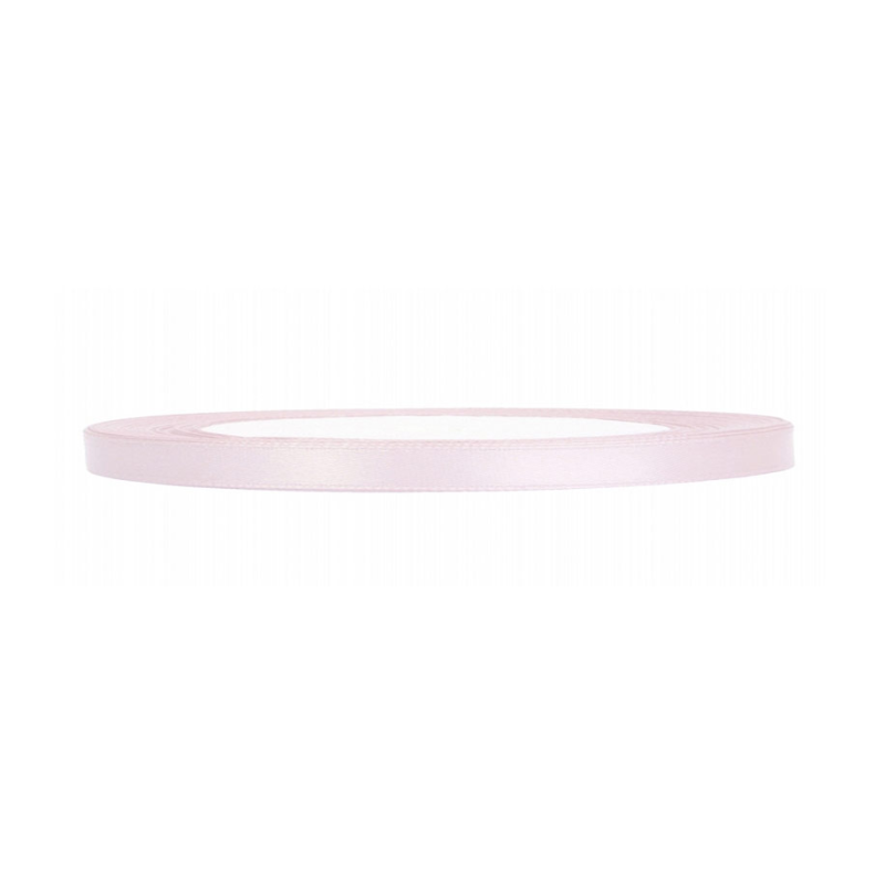 RUBAN SATIN ROSE CLAIR 6 MM x 25 M RUBAN SATIN ROSE CLAIR 6 MM x 25 M