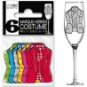 6 MARQUES VERRES COSTUME MULTICOLORES