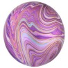 BALLON METALIQUE ORBZ VIOLET ROSE 38 X 40 CM