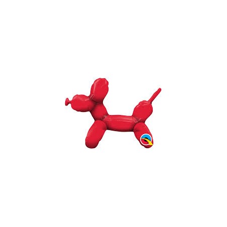 BALLON METALLIQUE CHIEN ROUGE A SOUDER 14"