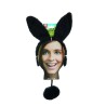 KIT SERRE-TETE ET QUEUE LAPIN NOIR 