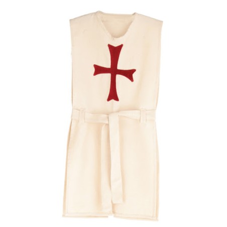 DEGUISEMENT TUNIQUE CHEVALIER BLANCHE CROIX OCCITANE ROUGE 
