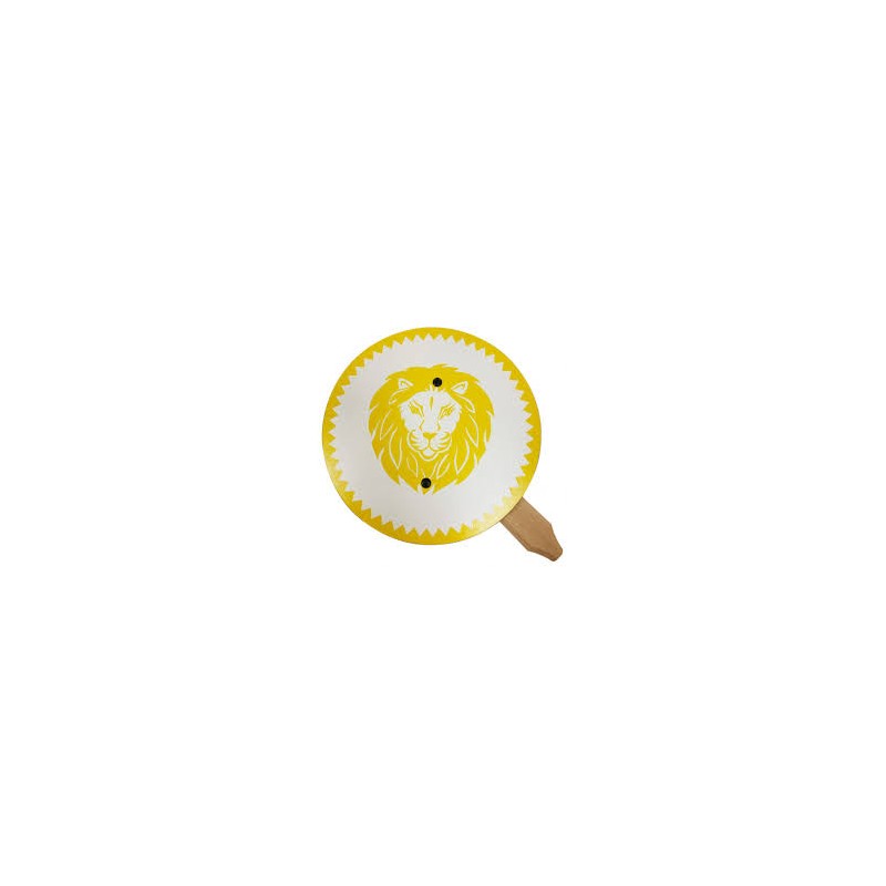 SET BOUCLIER DIAMETRE 32 CM ET EPEE JAUNE 25 CM EN BOIS