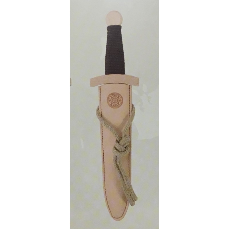 DAGUE VIKING EN BOIS AVEC FOURREAU EN CUIR 35 CM DAGUE VIKING EN BOIS AVEC FOURREAU EN CUIR 35 CM