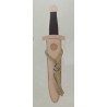 DAGUE VIKING EN BOIS AVEC FOURREAU EN CUIR 35 CM 