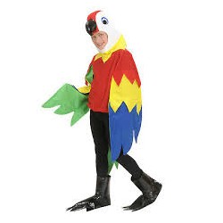 DEGUISEMENT ENFANT PERROQUET  TAILLE 5-6 ANS 