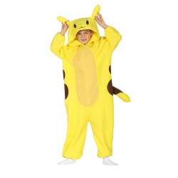 DEGUISEMENT CHINCHILLA ELECTRIQUE JAUNE TAILLE 3-4 ANS