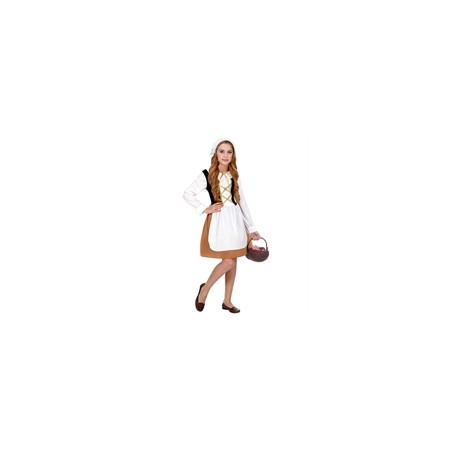 DEGUISEMENT ROBE MEDIEVALE COURTE PAYSANNE TABLIER TAILLE 104