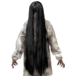 PERRUQUE LONGUE NOIRE EVIL SPIRIT