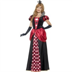 DEGUISEMENT REINE DE COEUR LONGUE TAILLE XL