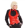 DEGUISEMENT GILET EN PAILLETTES FEMME  ROUGE TAILLE M/L