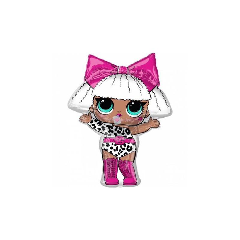 BALLON METALLIQUE POUPEE LOL DIVA 36 CM BALLON METALLIQUE POUPEE LOL DIVA 36 CM