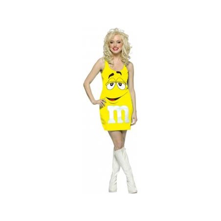 DEGUISEMENT ROBE JAUNE M M S TAILLE UNIQUE