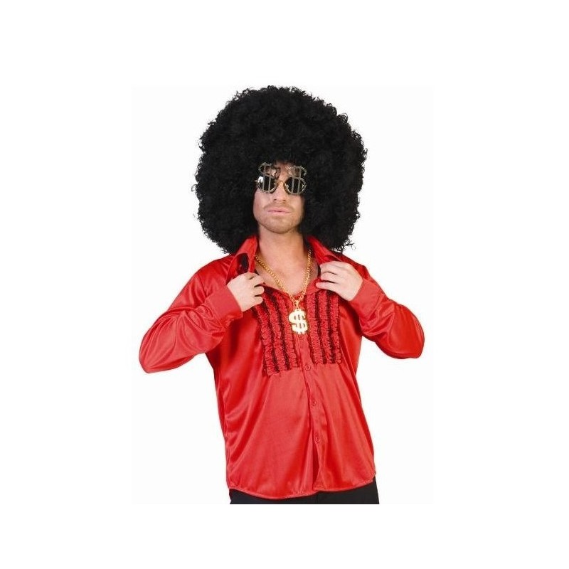 DEGUISEMENT CHEMISE RUCHE ROUGE SATIN TAILLE 52