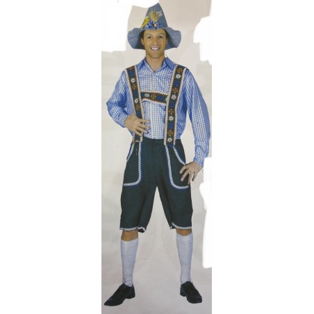 DEGUISEMENT CHEMISE BLEU A CARREAUX TAILLE 48/50