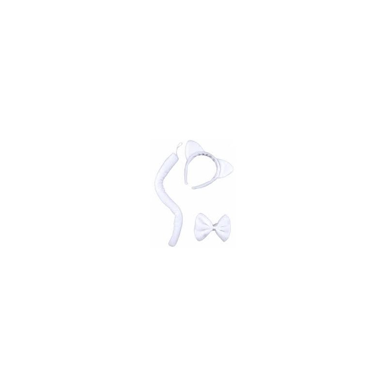 SET CHAT BLANCHE ( SERRE-TETE, NOEUD-APILLON, QUEUE )