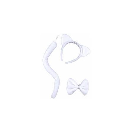 SET CHAT BLANCHE ( SERRE-TETE, NOEUD-APILLON, QUEUE )