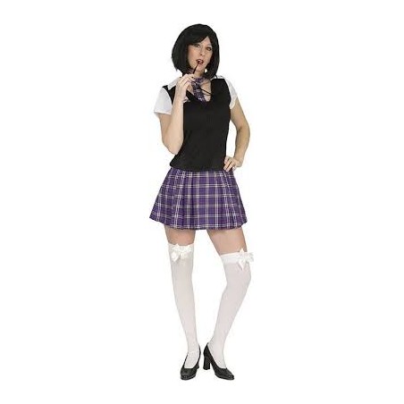 DEGUISEMENT ROBE ECOLIER BLEU ET NOIR TAILLE 36-38