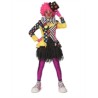 DEGUISEMENT FEMME CLOWN JAUNE ET NOIR  BELINDA BUTTON TAILLE 48-50