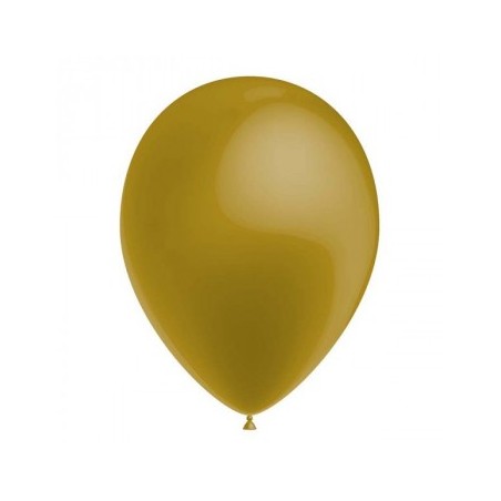 12 BALLONS LATEX 26 CM METALLIQUE OR BALLOONIA