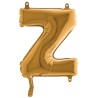 BALLON METALLIQUE LETTRE Z OR 35 CM
