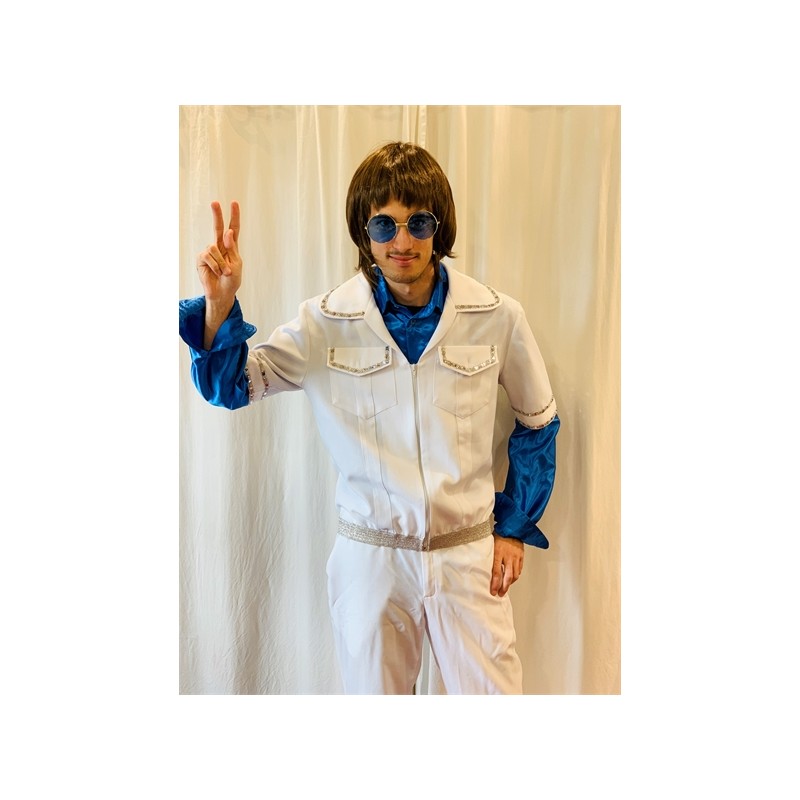 DEGUISEMENT ABBA BLEU LUXE HOMME TAILLE 50 DEGUISEMENT ABBA BLEU LUXE HOMME TAILLE 50