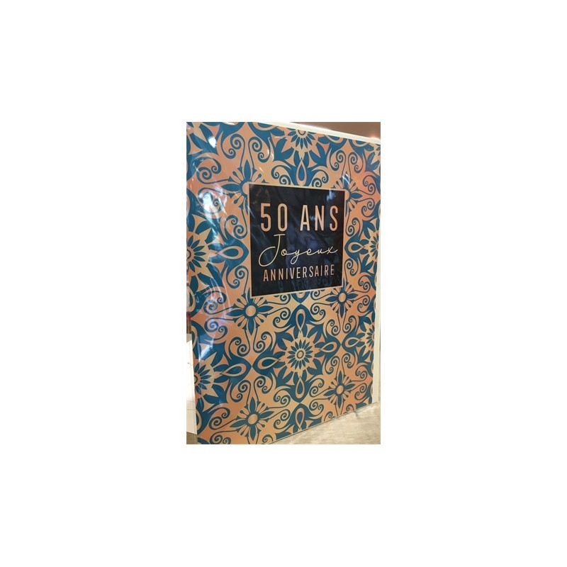 MAXI CARTE 50 ANS 20.3 CM X 29 CM MAXI CARTE 50 ANS 20.3 CM X 29 CM