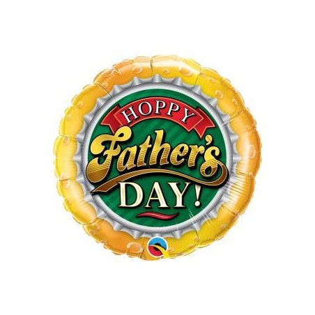 BALLON METALLIQUE ROND HOPPY FATHER'S DAY ! 46 CM 