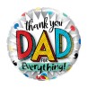 BALLON METALIQUE 9'' THANK YOU DAD 