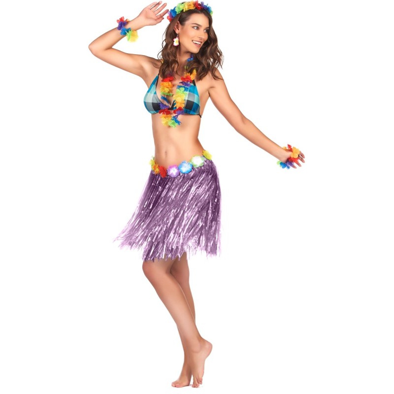 JUPE HAWAIENNE COURTE VIOLETTE JUPE HAWAIENNE COURTE VIOLETTE