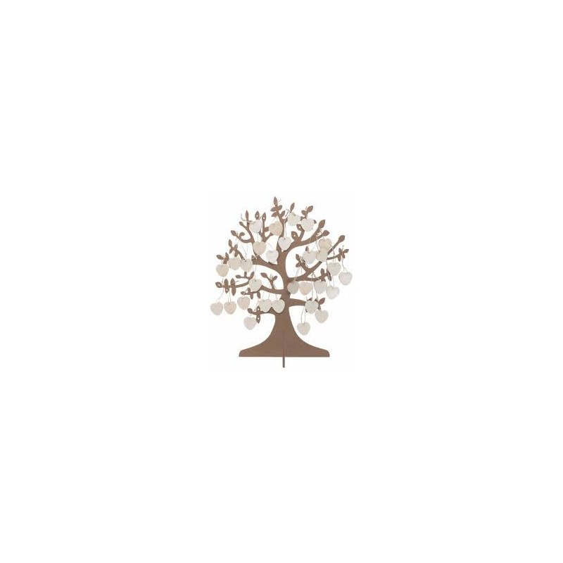 ARBRE VOEUX + 50 COEURS BOIS ARBRE VOEUX + 50 COEURS BOIS