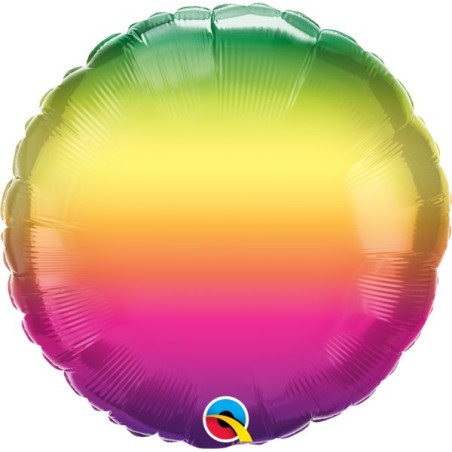 BALLON METALLIQUE ROND OMBRE 46 CM 