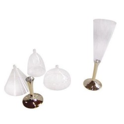 20 PIEDS DE VERRE OR 