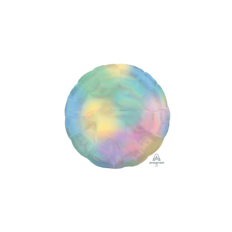 BALLON METALLIQUE ROND HOLOGRAPHIQUE IRIDESCENT ARC EN CIEL 45 CM BALLON METALLIQUE ROND HOLOGRAPHIQUE IRIDESCENT ARC EN CIEL 45 CM