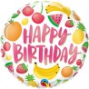 BALLON METALLIQUE ROND FRUITS 46 CM 
