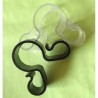 CLIP PORTES FONTAINES DOUBLES COULEURS ASSORTIES 