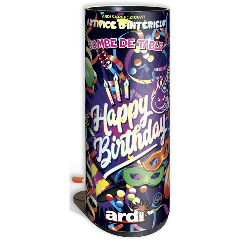 BOMBE DE TABLE HAPPY BIRTHDAY BOMBE DE TABLE HAPPY BIRTHDAY