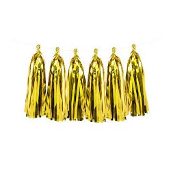 GUIRLANDE DE TASSEL DOREE 2 M 